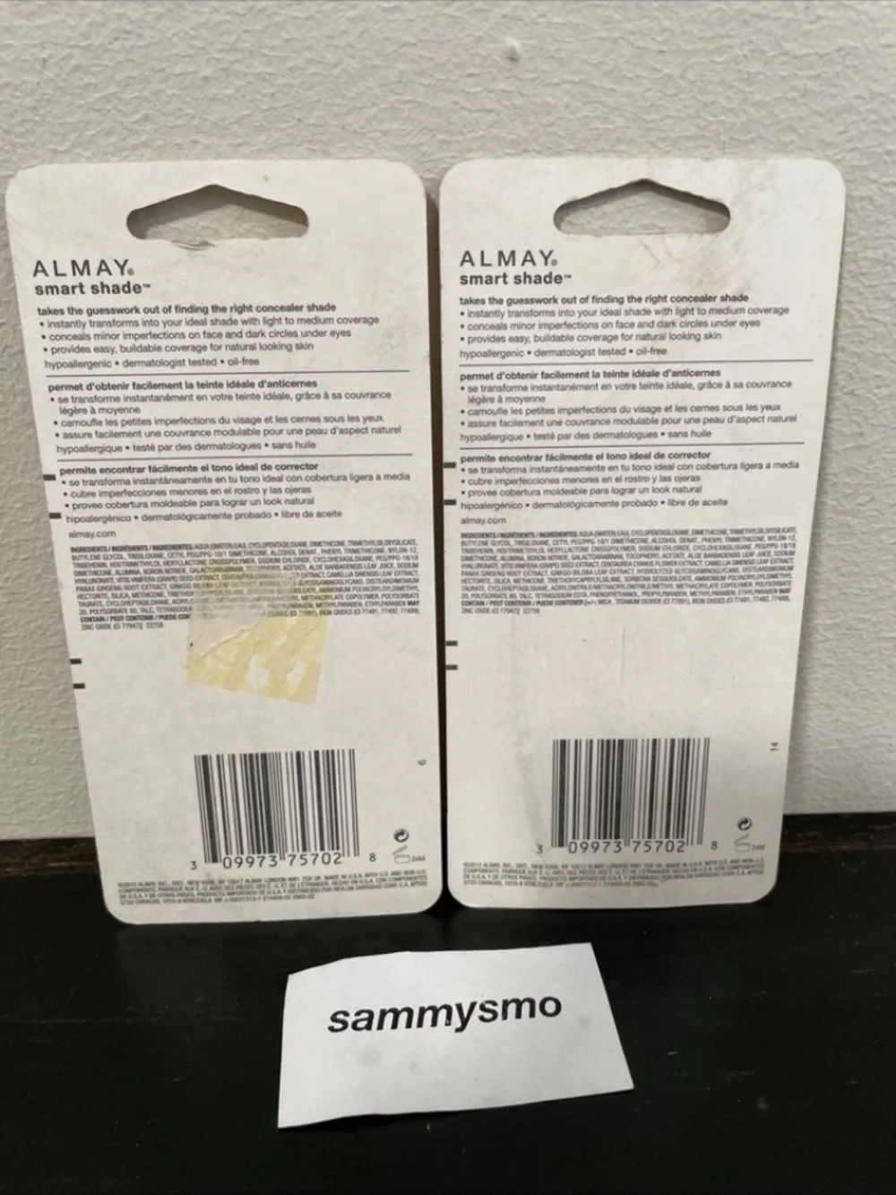 Almay Smart Shade Concealer, 020 Light / Medium 0.37 fl oz x2 Discontinued